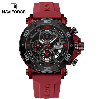 NAVIFORCE™ 7123 — Montre Sport Homme ⌚ Chronographe