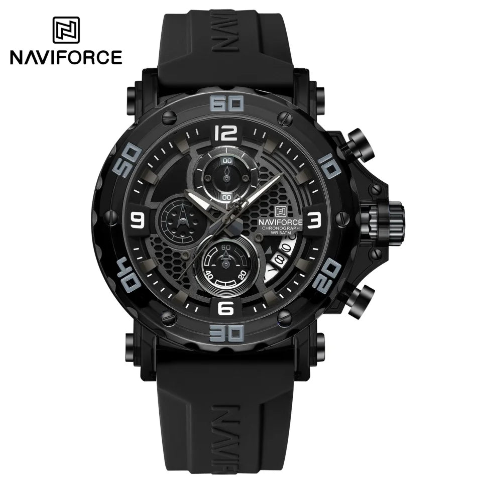 NAVIFORCE™ 7123 — Montre Sport Homme ⌚ Chronographe