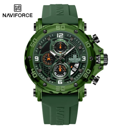 NAVIFORCE™ 7123 — Montre Sport Homme ⌚ Chronographe