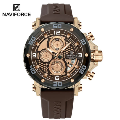 NAVIFORCE™ 7123 — Montre Sport Homme ⌚ Chronographe