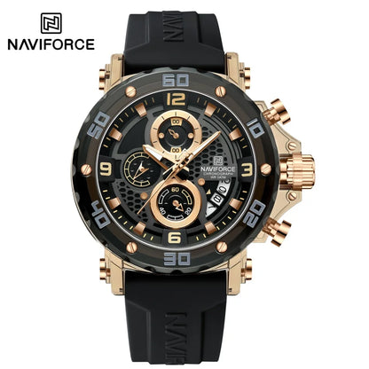 NAVIFORCE™ 7123 — Montre Sport Homme ⌚ Chronographe