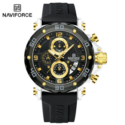NAVIFORCE™ 7123 — Montre Sport Homme ⌚ Chronographe