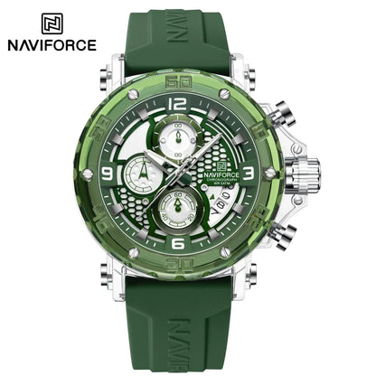 NAVIFORCE™ 7123 — Montre Sport Homme ⌚ Chronographe
