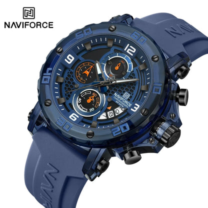 NAVIFORCE™ 7123 — Montre Sport Homme ⌚ Chronographe
