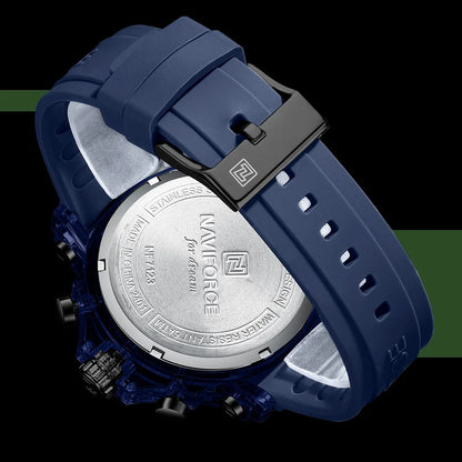 NAVIFORCE™ 7123 — Montre Sport Homme ⌚ Chronographe